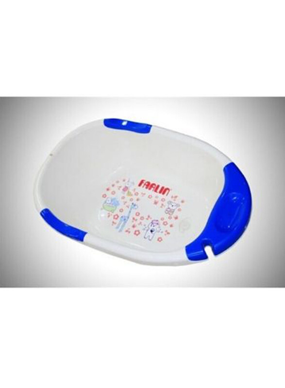 

Farlin Baby Bath Tub with Group of Cartoons for Kids, Blue