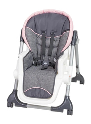 Baby Trend Dine Time 3-in-1 Baby Girls High Chair, Starlight Pink, Grey/Pink