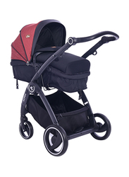 Lorelli Premium Baby Stroller Adria, Black/Red