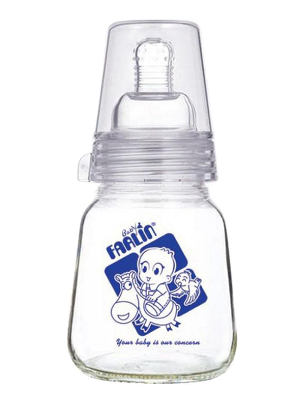 Farlin Standard Neck Glass Feeding Bottle, 60ml, 0+ Months, White