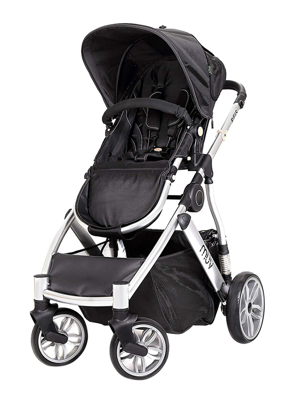 Baby Trend Reis Baby Stroller, Arctic Silver/Mystic Black