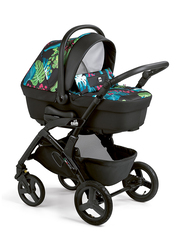 Cam Mod. Smart + Telaio Dinamico Up Baby Stroller, Forest, Blue/Black