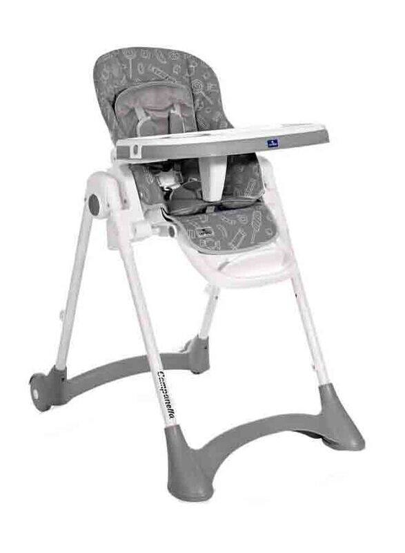 

Lorelli Premium Campanella Baby High Chair, Candy, Grey