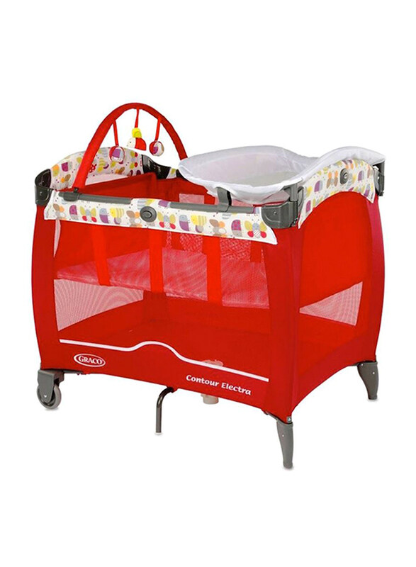 

Graco Pack N Play Contour Electra Travel Cot, Red