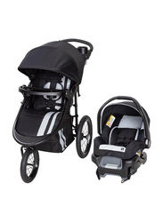 Baby Trend Cityscape Jogger Travel System Baby Stroller, Sparrow, Black/White
