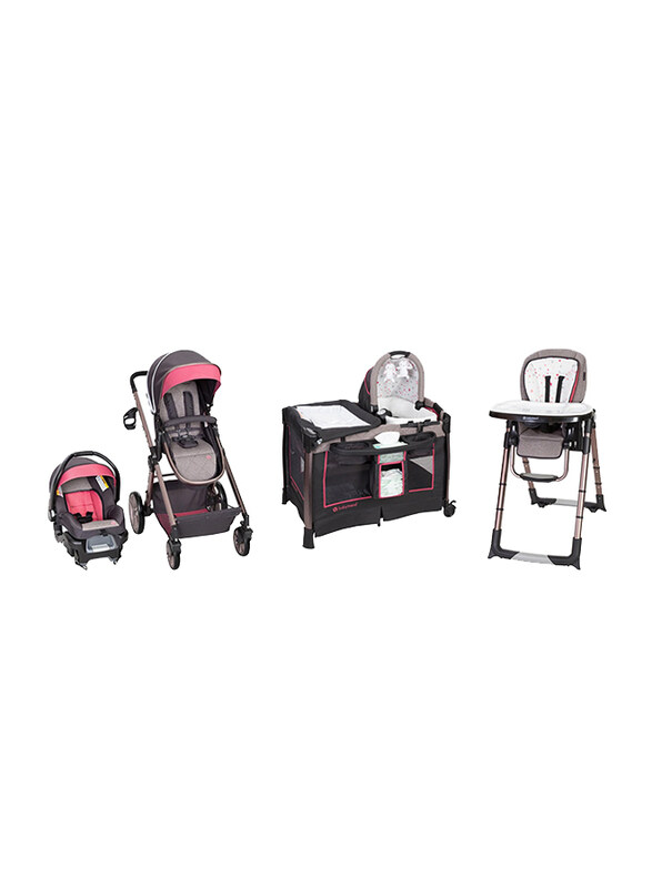 

Baby Trend GoLite Snap Gear Sprout Travel System + GoLite ELX Nursery Center + GoLite Snap Gear 5-in-1 Feeding Center Set, Stardust Rose