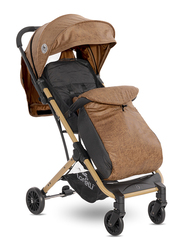 Lorelli Fiona Wooden Design Baby Stroller, Dark Brown/Black