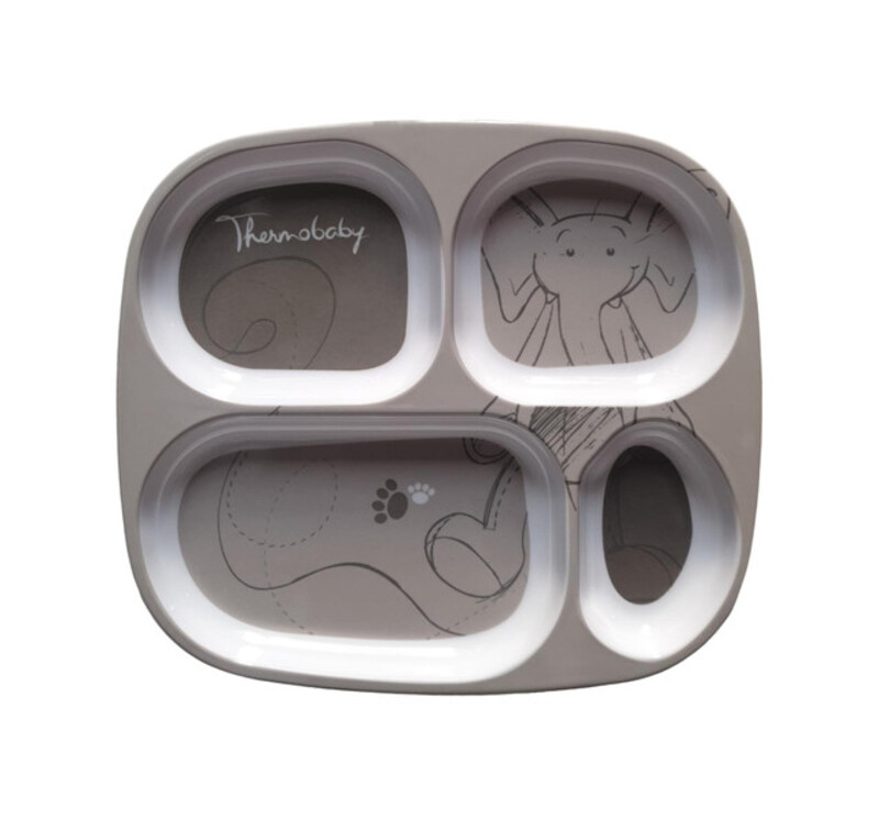 Melamine Meal Tray Forest Grey