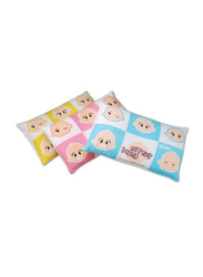 Farlin 3-Pieces Baby Pillows Set, Blue/Pink/Yellow