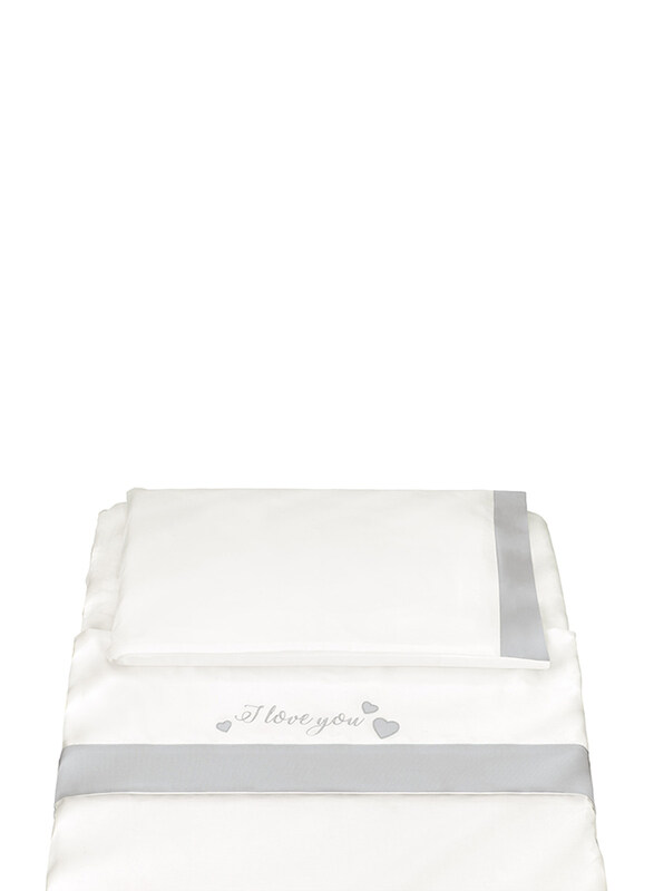 

Cam 3-Pieces Coniglio Bedding Sheet Set for Baby, Grey