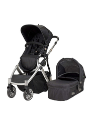 Baby Trend Reis Baby Stroller, Arctic Silver/Mystic Black