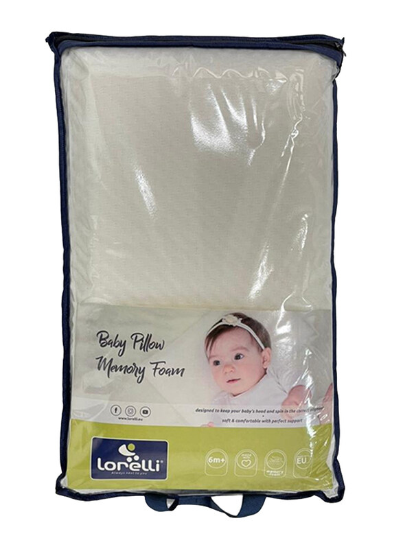 

Lorelli Classic Memory Foam Baby Pillow, White