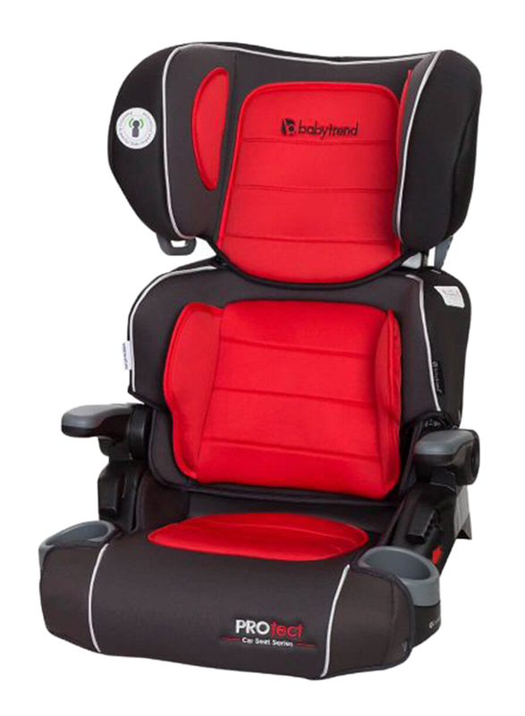 Baby Trend Protect Series Yumi 2-in-1 Folding Booster Kids Car Seat, Red/Black