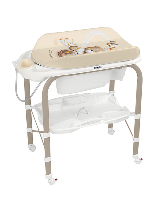 

Cam Cambio Bathroom Changing Table for Baby, Bear, Brown