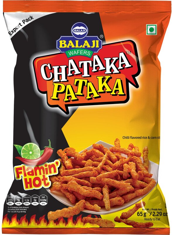 Balaji Wafers CP Flamin' Hot Chip Ignite Your Taste Buds with Intense Heat 65gm