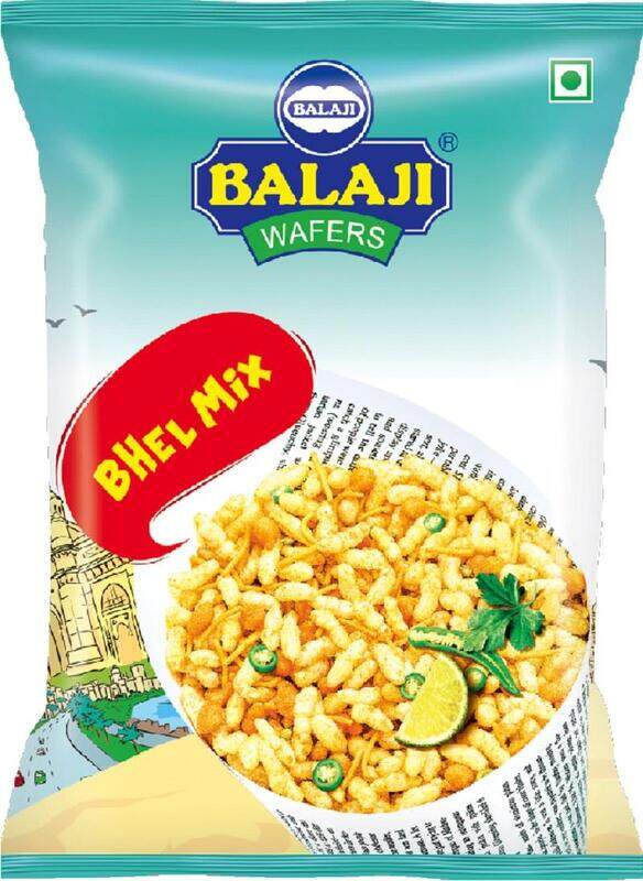 

Balaji Wafers Fusion snack combining puffed rice, sev, peanuts, and savory spices 250gm, Pack of 12