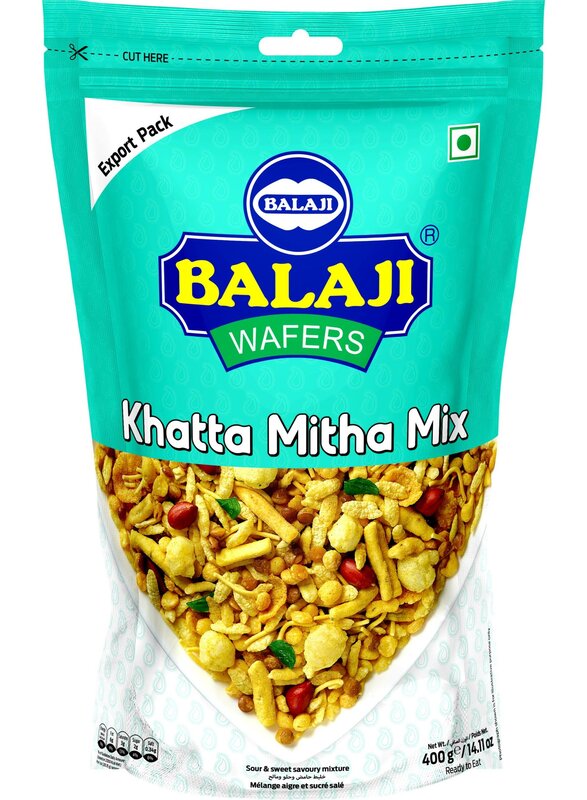 Balaji Wafers Khatta Mitha Mix A Delicious Blend of Tangy and Sweet Snacking Delight 190gm