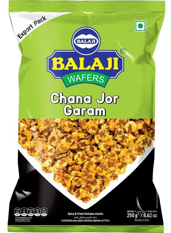 

Balaji Wafers Chana Jor Garam Spicy Roasted Chickpeas Snack for Flavorful Crunch 250gm, Pack of 16