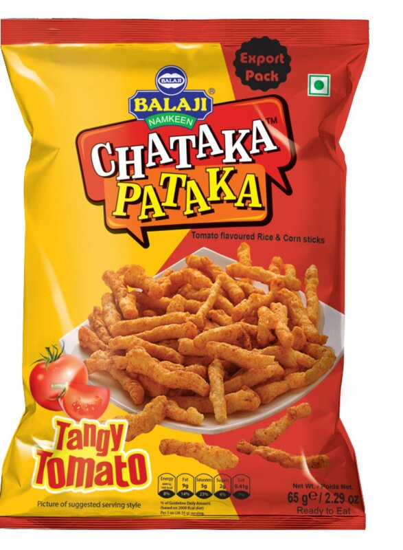 Balaji Wafers CP Tangy Tomato Chips Bold Flavor, Irresistible Crunch 65gm