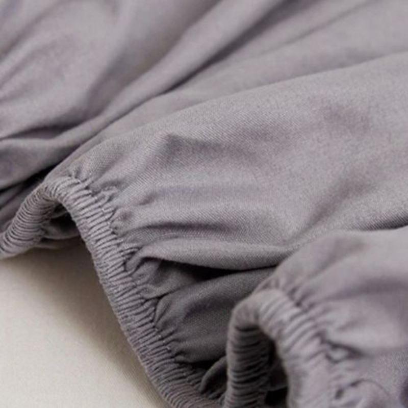 Luna Home 3-Piece Fitted Sheet Set, 1 Fitted Sheet + 2 Pillow Covers, King, Grey