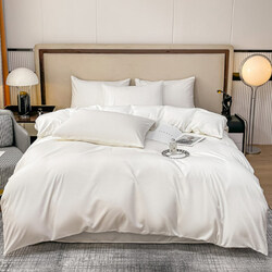 Luna Home Premium Quality Basic King Size 6 Pieces, Duvet Cover Set, White