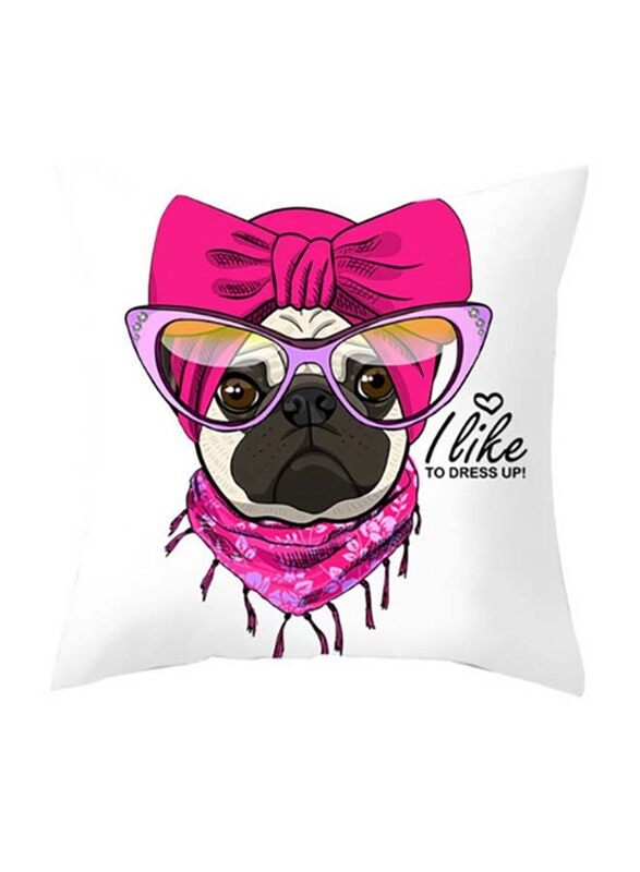 

Deals for Less Cute Dog Design Decorative Cushion Cover, Multicolour