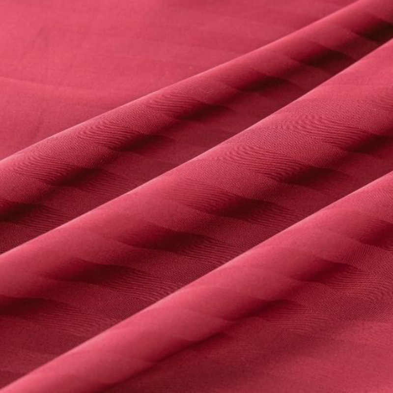 Luna Home 3-Piece Fitted Sheet Set, 1 Fitted Sheet + 2 Pillow Covers, King, Berry Red