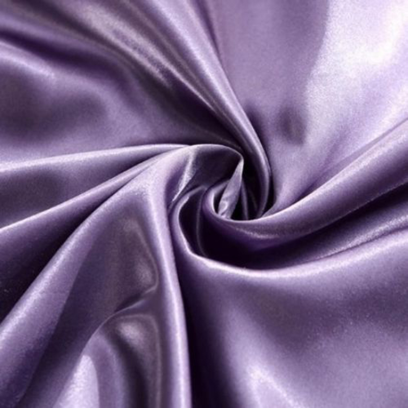 Deals For Less Luna Home 6-Piece Plain Duvet Cover Set, 1 Duvet Cover + 1 Fitted Sheet + 4 Pillow Cases, Silky Satin, King Size, Purple