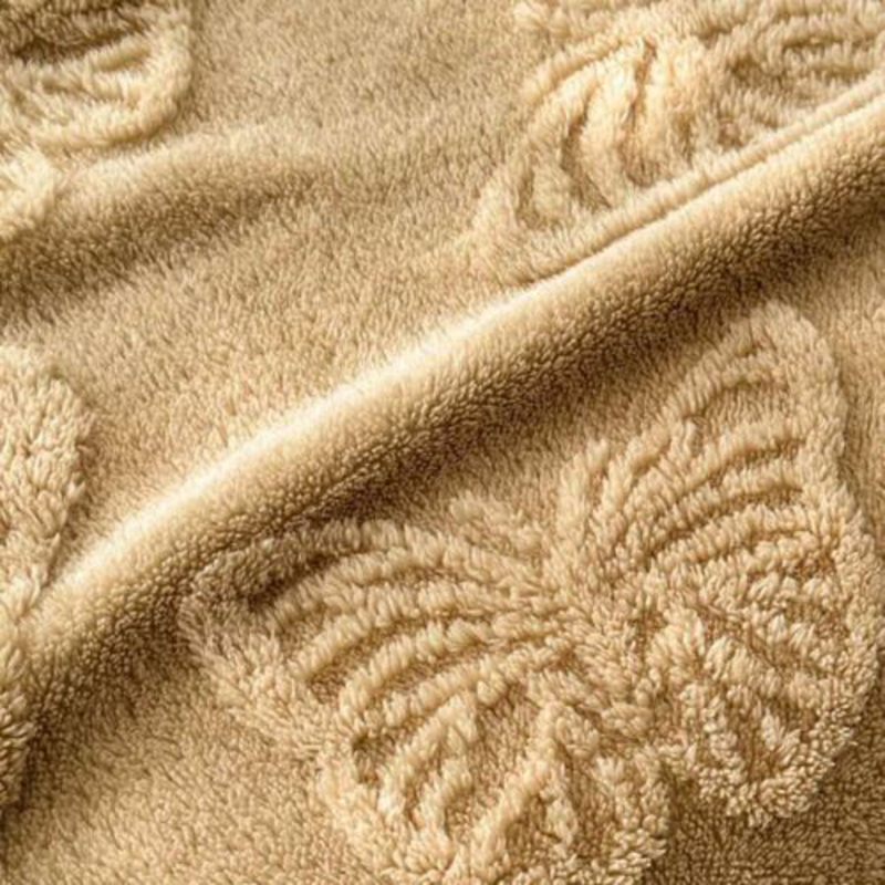 Deals For Less Luna Home 3D Imitation Butterfly Fleece Soft Blanket, Camel