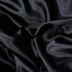 Deals For Less Luna Home 6-Piece Plain Bedding Set, 1 Duvet Cover + 1 Fitted Sheet + 4 Pillow Cases, Silky Satin, King Size, Black