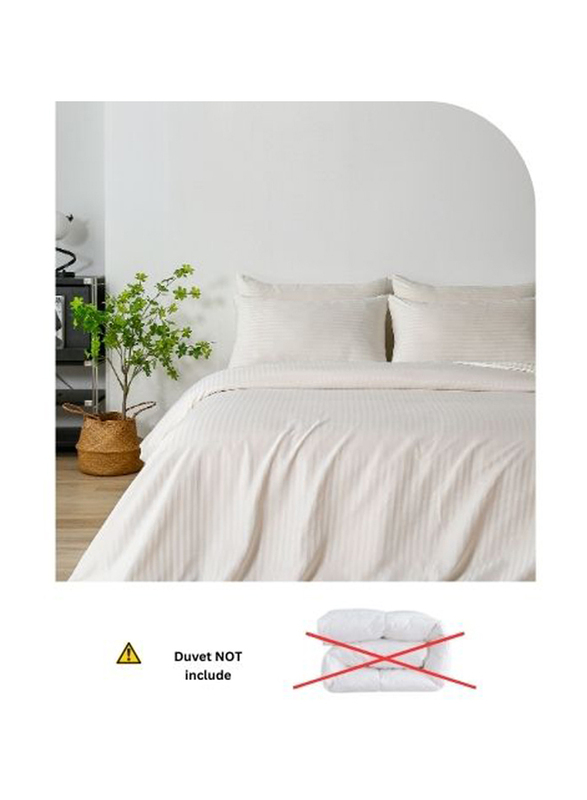 Deals For Less 6-Piece Luna Home Simply Geometric Print Bedding Set, 1 Duvet Cover + 1 Flat Sheet + 4 Pillow Covers, Queen, Green/Grey