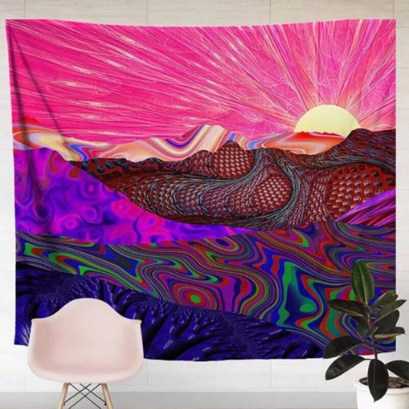 

Deals for Less Colorful Mountain Design Tapestry Wall Home Decor, 150 x 150cm, Multicolour