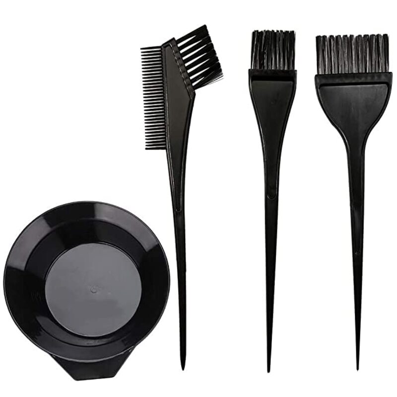 Midazzle Professional Hair Coloring Dye Kit Brush with Bowl - Black