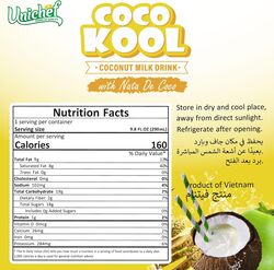 UNICHEF COCO KOOL -PINEAPPLE- COCONUT MILK DRINK WITH NDC- SUGAR FREE 6 X 290 ML (6 PACK)