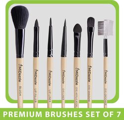 Midazzle Premium Wooden Medium Make up Brush Set (PACK OF 7)
