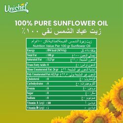 Unichef Pure Sunflower Oil 6 X 1.5ltr