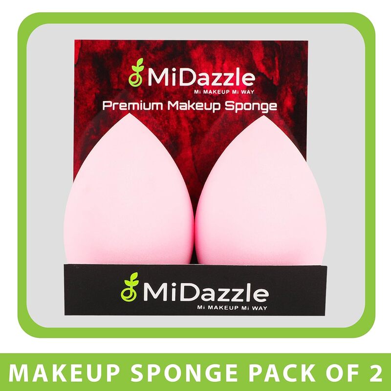 Midazzle Premium Ultra soft MakeUp sponge Pink & Blue (Pack of 2)