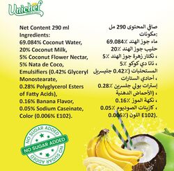 UNICHEF COCO KOOL -BANANA- COCONUT MILK DRINK WITH NDC- SUGAR FREE6 X 290 ML (6 PACK)