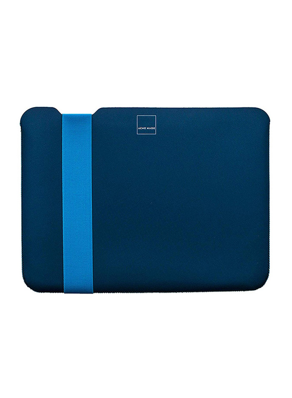 Acme Made Skinny 13-Inch Small Laptop Sleeve Bag, Stretchshell Neoprene, Navy/Blue
