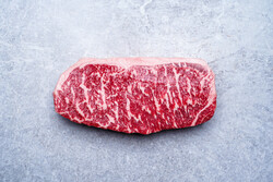 Frozen Wagyu Beef Striploin 6-7 Marbling 300 gm