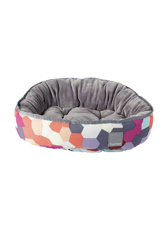 

Fuzzyard Kaleidoscope-Reversible Dog Bed, Medium, Multicolour