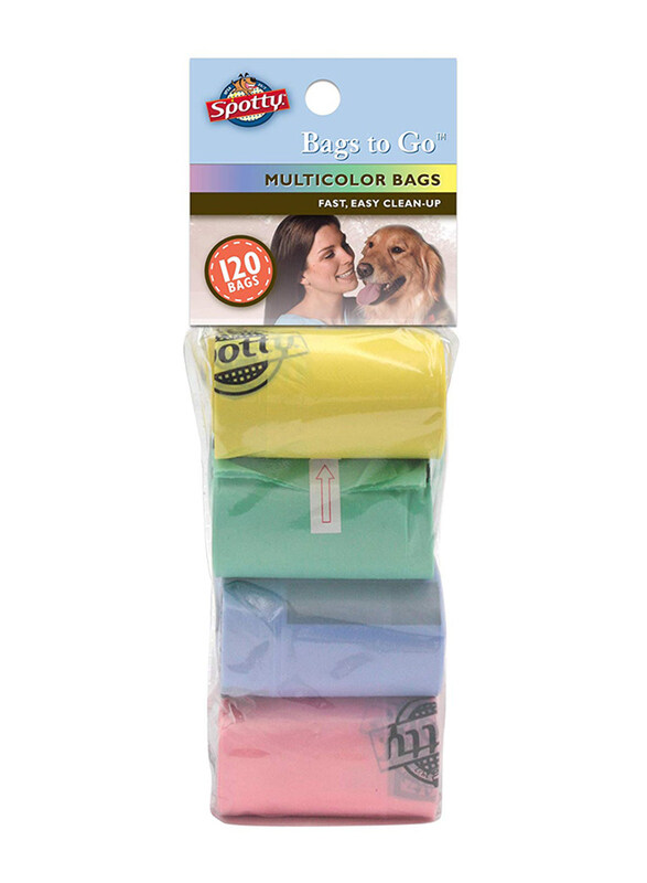 

Royal Pet Spotty Pickup Bags, 120 Pieces, Multicolour