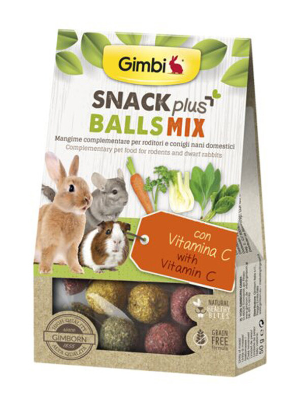 

Gimborn Gimbi Snack Plus Balls Mix Small Pets Dry Food, 50g