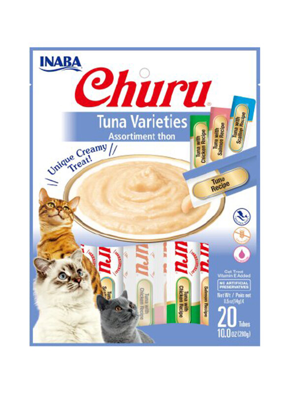 

Inaba Churu Tuna Varieties Cat Wet Food, 20 Tubes, 280g