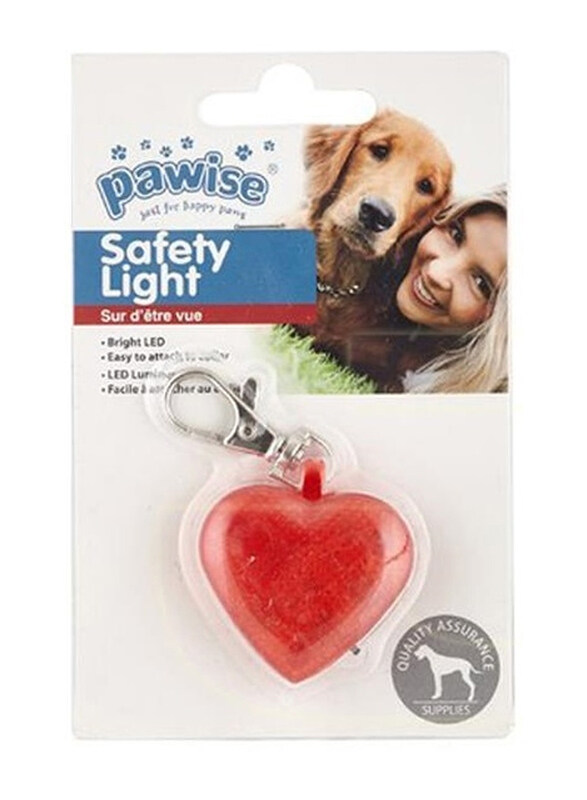 

Pawise Heart-Shaped Led Light Collar, Red