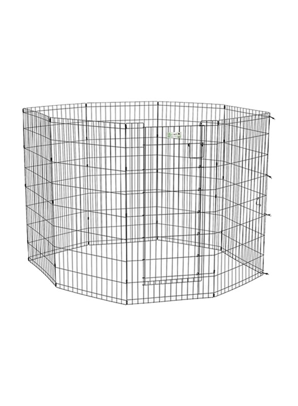 

Midwest Life Stages Pet Exercise Pen with Door 8 Panels, Black