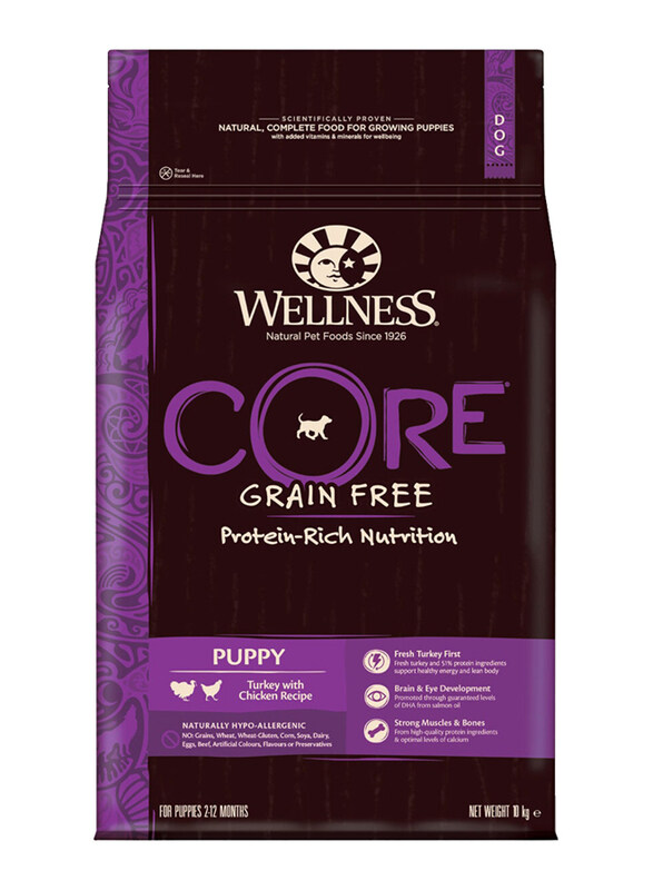 

Wellness Core Small-Med Breed Puppy Original Turkey with Chicken Dog Dry Food, 10Kg