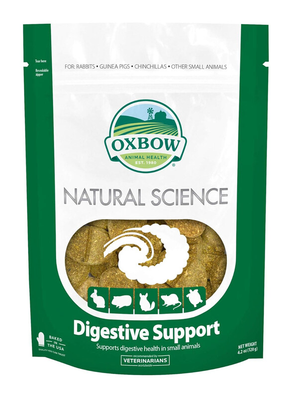 

Oxbow Natural Science Digestive Support Hay Tabs Small Pets Dry Food, 120g