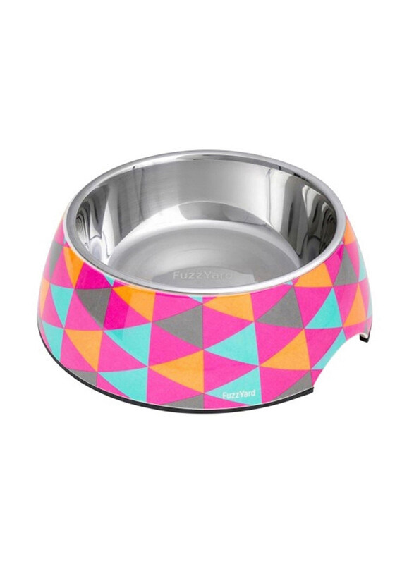 

Fuzzyard Crush Melamine Dog Bowl, Small, Multicolour