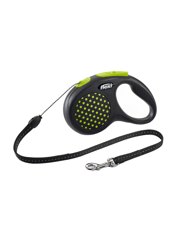 

Flexi 5-Meter Standard Colour Cord, Small, Green/Black